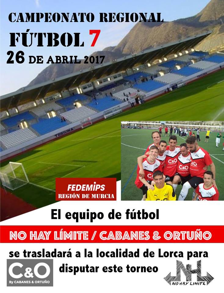 Cartel campeonato regional de futbol 7 adaptado